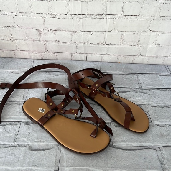 Brown gladiator sandals size 43 - Picture 1 of 4